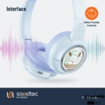 هدفون بی‌سیم کودکان مووس پرودو porodo soundtec moose wireless kids headphone