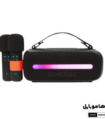 Porodo Soundtec 14W Speaker with Dual Wireless Microphone