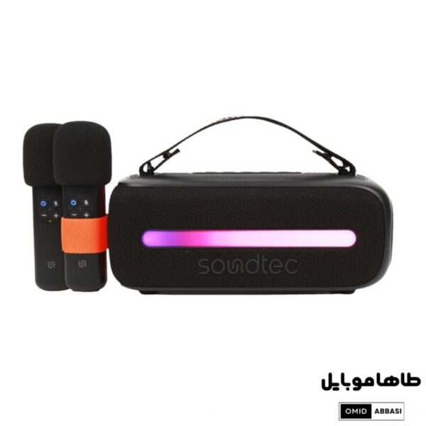 Porodo Soundtec 14W Speaker with Dual Wireless Microphone