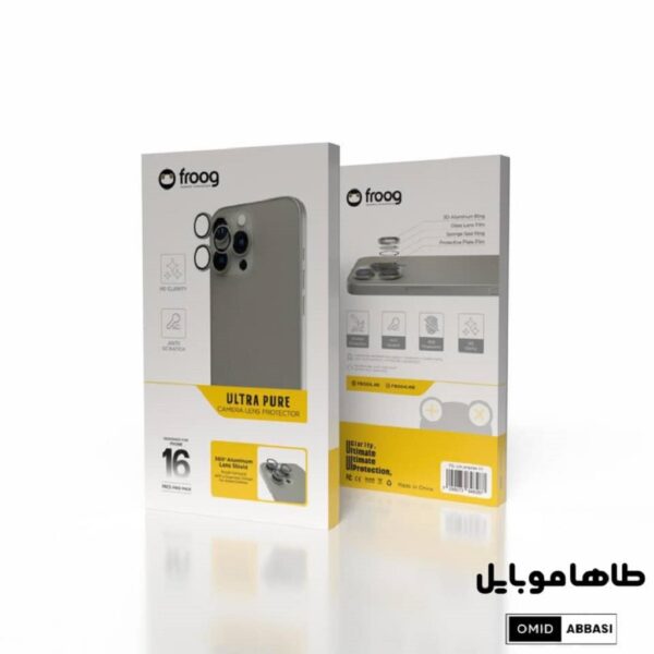 محافظ لنز اولترا پر سری 16فراگ Froog Ultra Pure Camera Lens for Iphone 16 Pro/16 Pro Max