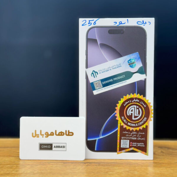 آیفون 16 پرو مکس زد ای ریجستر شده نات اکتیو {ریجستر مسافری} IP 16 pro max 256GB Zaa not active